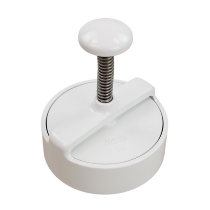 Adelmann Aluminium Hamburgerpers Wit Ø125mm