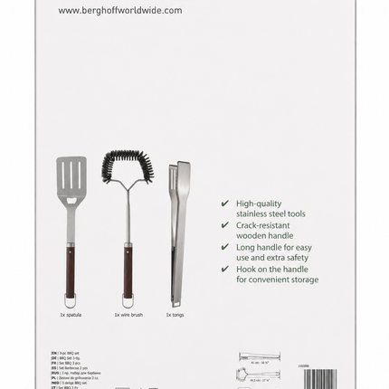 Berghoff BergHOFF BBQ Essentials Set 3 stuks