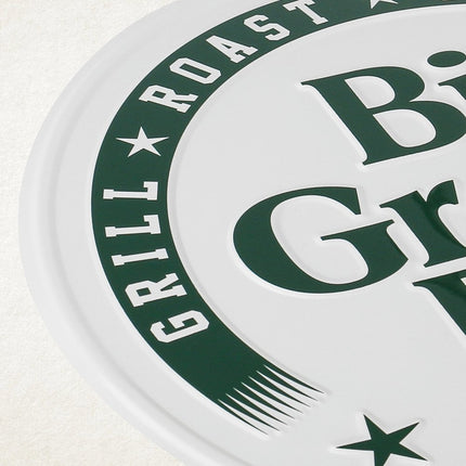 Big Green Egg Big Green Egg Rond Tekstbord Wit EST. 1974