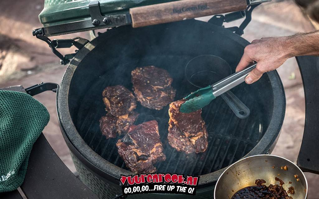 Big Green Egg Big Green Egg RVS BBQ Tang 40 cm
