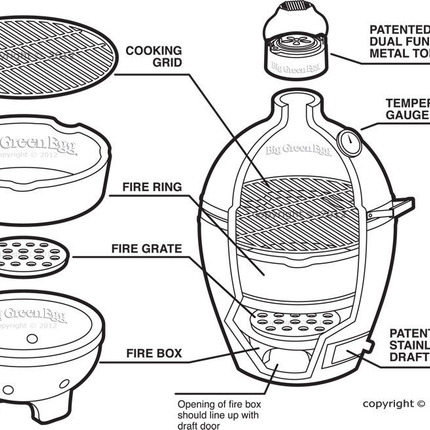Big Green Egg Big Green Egg XXLarge + Table Nest