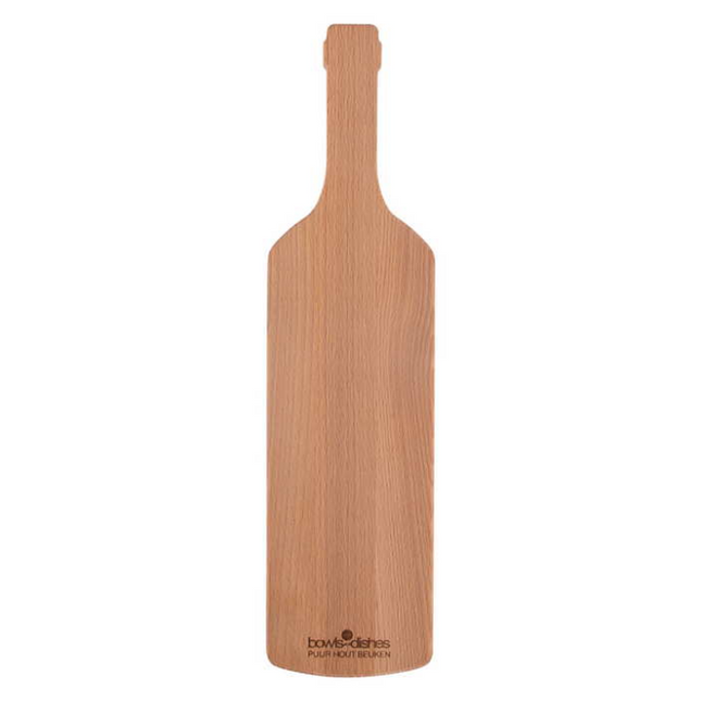 Bowls and Dishes Puur Hout Beuken Wijnfles plank 39 cm