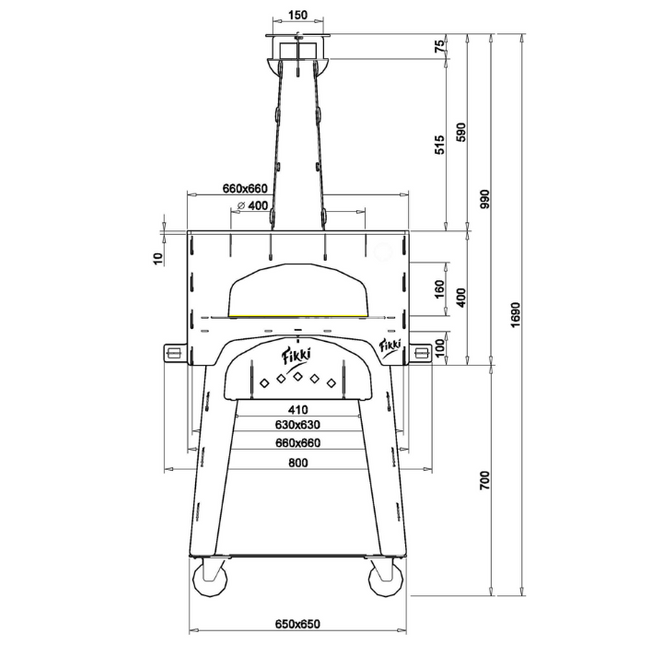 Fikki Fikki Outdoor Oven Level 'De Luxe'