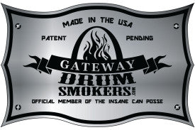 Gateway Drum Smokers Gateway Drum Smoker - 55 Gallon Matte Red No Plate