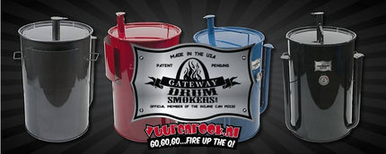 Gateway Drum Smokers Gateway Drum Smokers - 55 Gallon Logo Plate Zwart