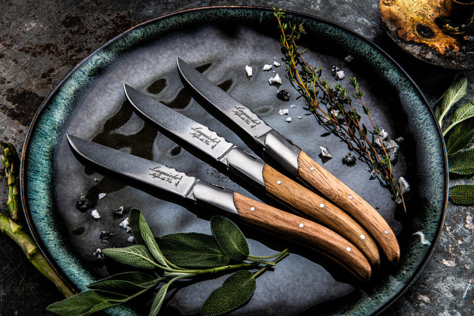 Luxury Line Luxury Line Steakmessen Eikenhout Stonewash