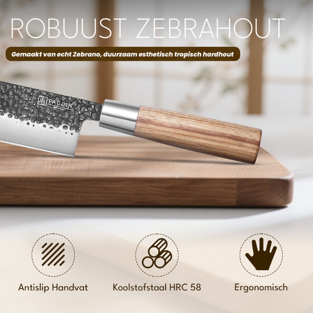 Paudin Paudin Hammer Black Nakiri Mes 17,5 cm