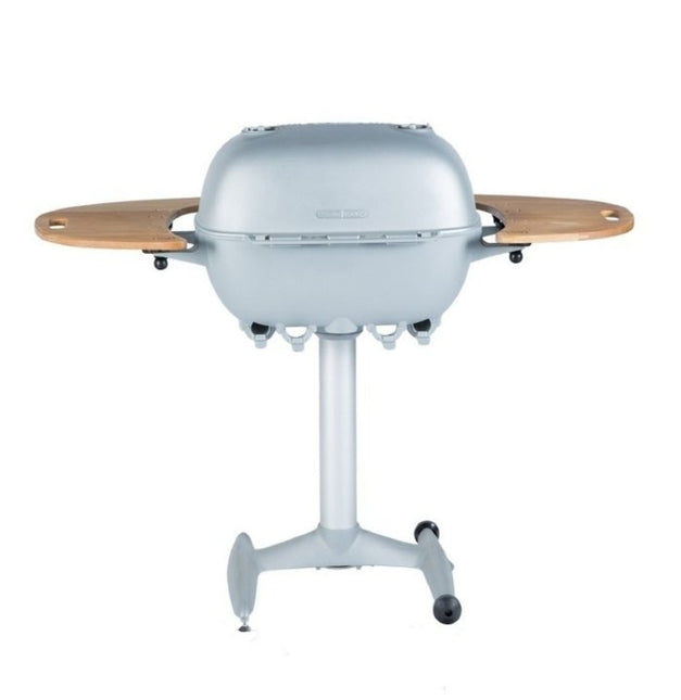PK Grill PK360 Grill & Smoker Silver Met Teakhouten Zijtafels
