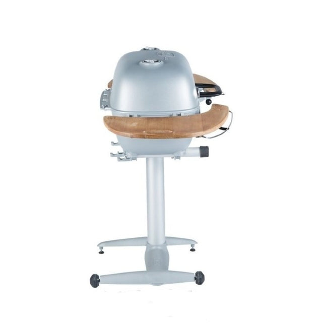 PK Grill PK360 Grill & Smoker Silver Met Teakhouten Zijtafels
