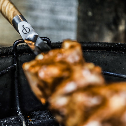 Second Chance Second Chance: Churrasco Forged Spies V-vorm 50 cm