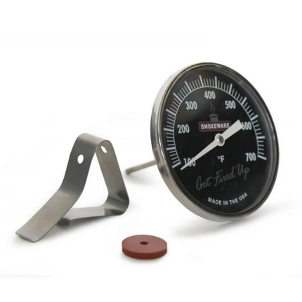 Smokeware Smokeware RVS Thermometer Zwart °F 82mm