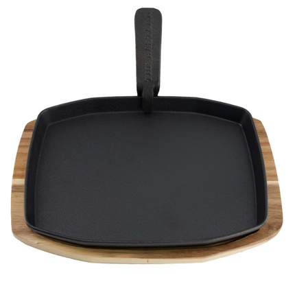 The Bastard The Bastard Sizzling Plate & Holder Cast Iron L/M