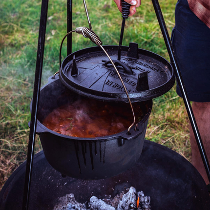 The Windmill Cast Iron Second Chance: The Windmill Dutch Oven 9 quarts Met Pootjes