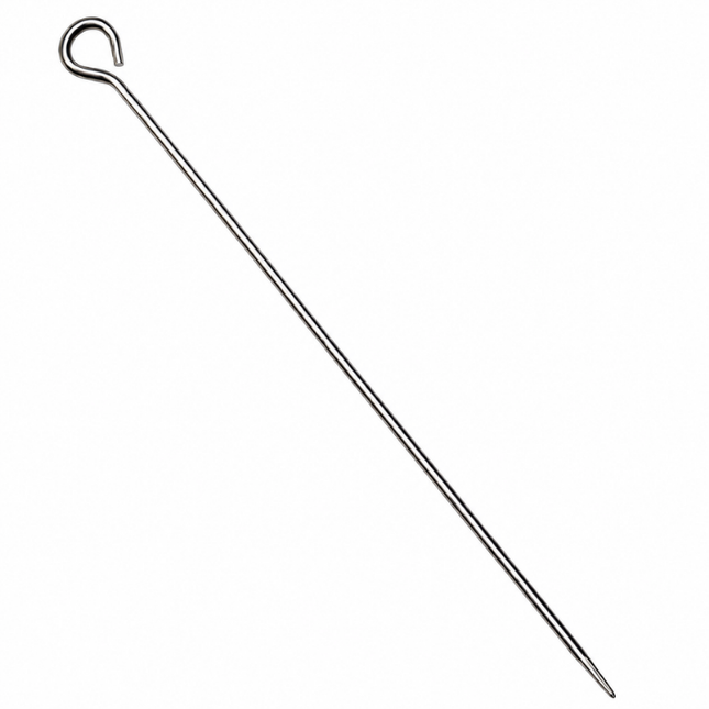 Vuur & Rook RVS Ronde Saté / Sjasliek / Shish Kebab Pennen 28 cm 10 stuks
