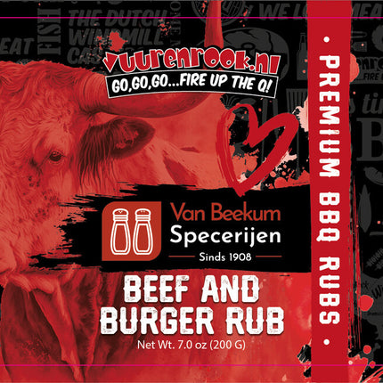 Vuur & Rook Sorry We Lost The Date... Vuur&Rook Beef And Burger Rub 200 gram