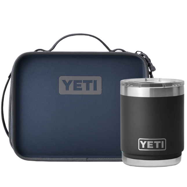 YETI Yeti Daytrip Lunch Box Navy & Yeti Rambler Lowball Black 10 oz